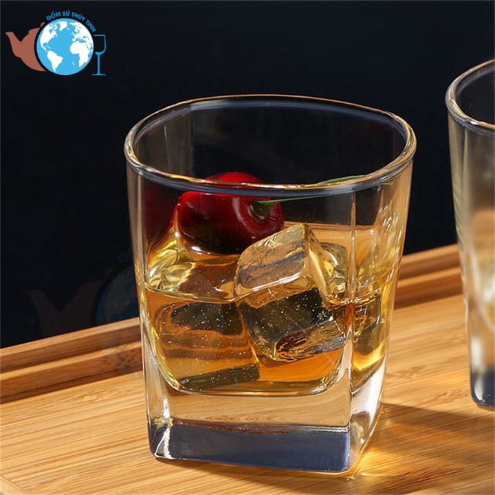 [Sỉ] Bộ 6 Cốc Ly Thủy Tinh Vuông Thái Lan Ug-361 305ml Uống Trà Mời Rượu Tây Lipton Nước Ngọt Đẹp Cao Cấp Giá Rẻ