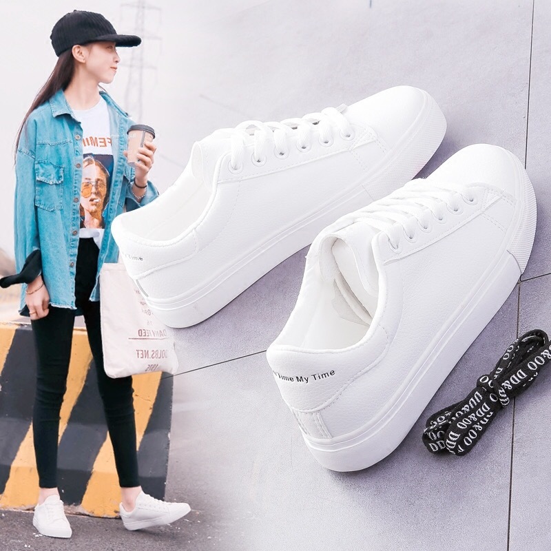 Giày thể thao nữ tăng 3cm chiều cao phong cách Hàn Quốc