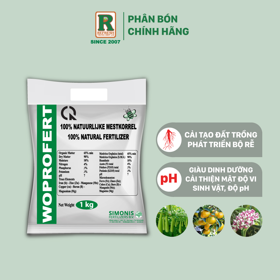 PHÂN BÓN HỮU CƠ GÀ XUẤT XỨ HÀ LAN ĐẬM ĐẶC VÀ TAN CHẬM