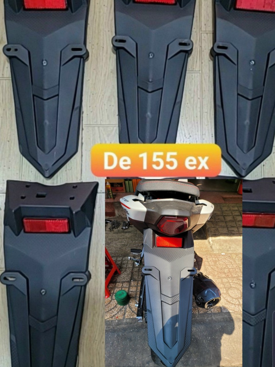 Đuôi dè Fz gắn exciter 155 chống cạ bánh