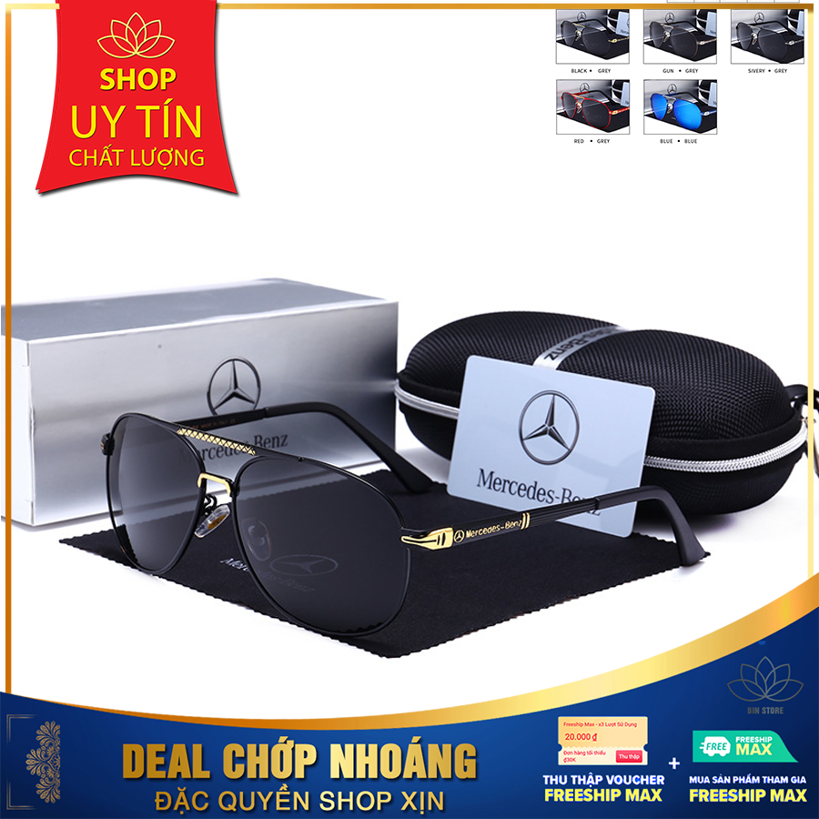 MẮT KÍNH NAM MÀU ĐEN GỌNG ĐEN CHỮ VÀNG Mercedes Benz CHÍNH HÃNG CAO CẤP MecX FULLBOX TẶNG HỘP KÍNH, THẺ BẢO HÀNH VÀ KHĂN LAU