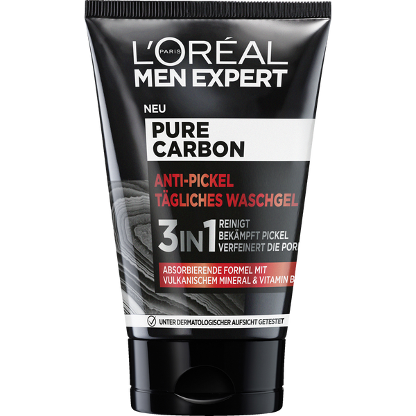 Sữa rửa mặt cho nam l’oreal men expert pure charcoal washgel 100ml