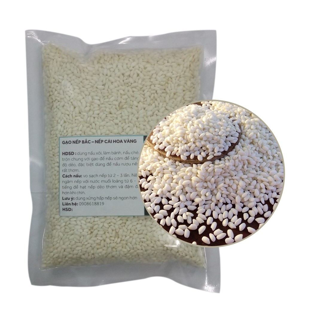 NẾP BẮC - NẾP CÁI HOA VÀNG - 3KG - gạo ngon