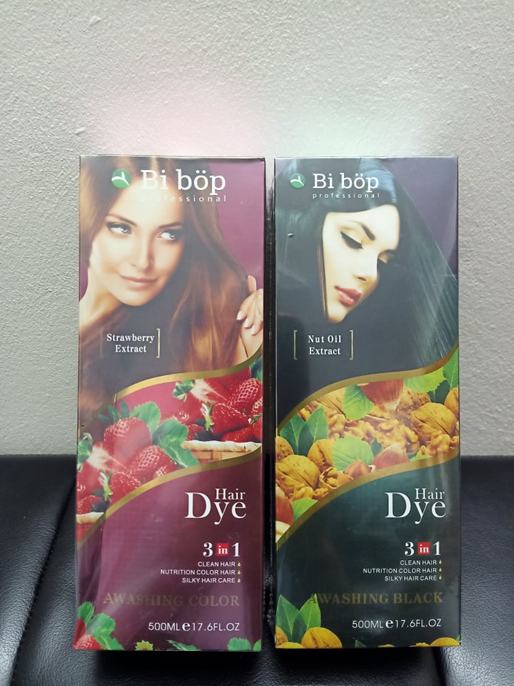 Dầu gội phủ bạc BI BOP nhuộm đen-nâu nhập khẩu nhật bản chai 500ml