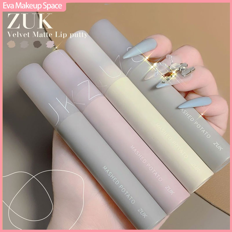 Son môi zuk son môi nhung lì màu nâu đỏ zuk lên màu chuẩn đẹp mịn môi lâu trôi