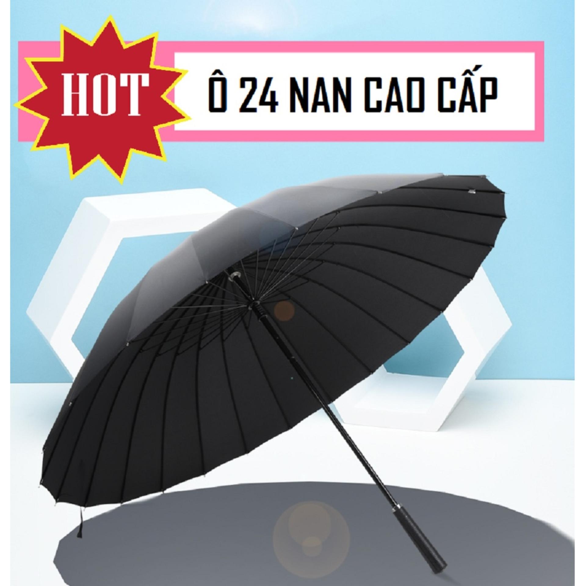 [ SALE 50% ] Dù Che Mưa Siêu To 24 Nan Kiểu Dáng Đẹp - Gồm 24 Nan Thép Chắc Chắn,  Phong Cách Nhật Bản, Thiết Kế 24 Khung Nan Thép Chắc Chắn Chống Lật, Vải Dù Chống Nước Chống Tia UV- SX Từ Việt Nam