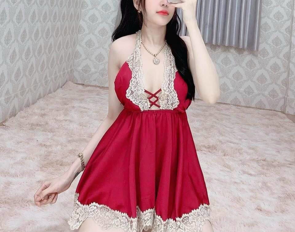 Đầm ngủ phi phố ren cực sexy  , kèm quần đùi , chất phi ren quyến rũ