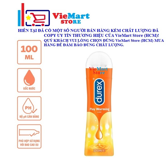 [HCM]Gel bôi trơn Durex Play Warming 100ml / chai