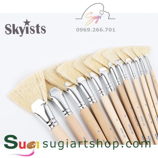 Cọ đầu quạt Skyists Series 908, Cọ tốt hàng Nhật