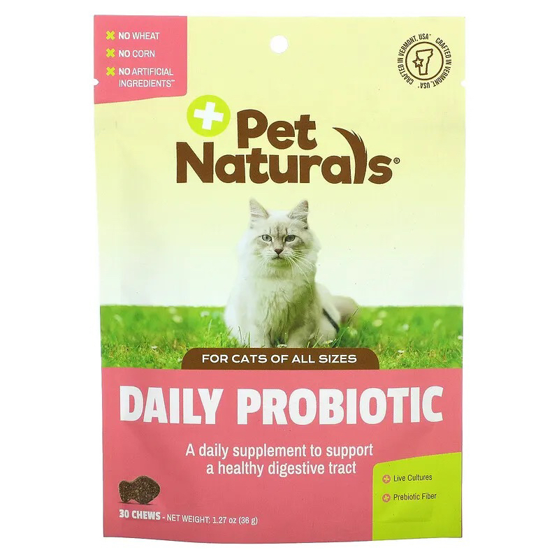 Probiotic lợi khuẩn cho mèo đường ruột khỏe mạnh của Pet Naturals