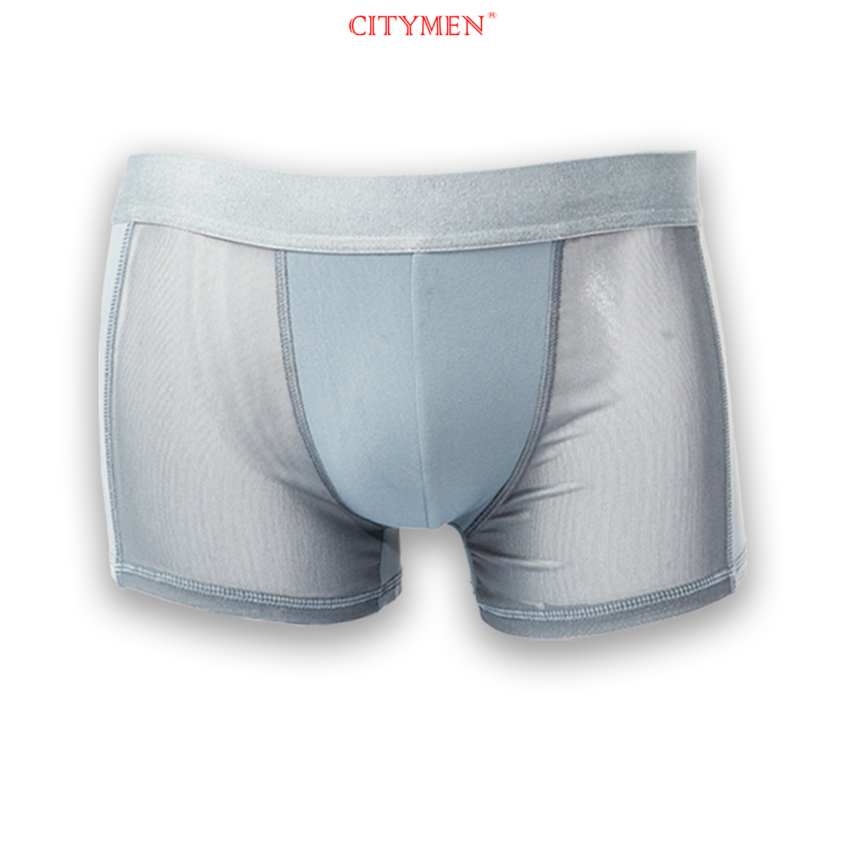 Quần lót nam boxer vải cotton 4 chiều lưng trơn cao cấp CITYMEN