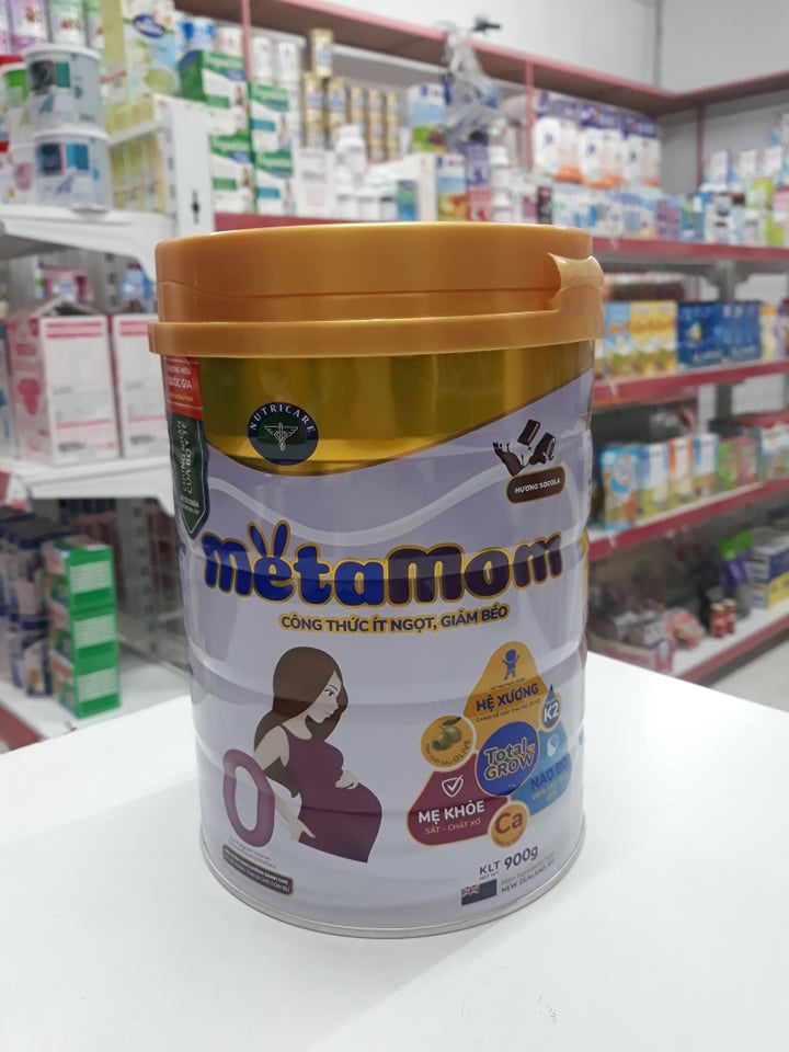 Sữa bầu Metamom 900g hương socola