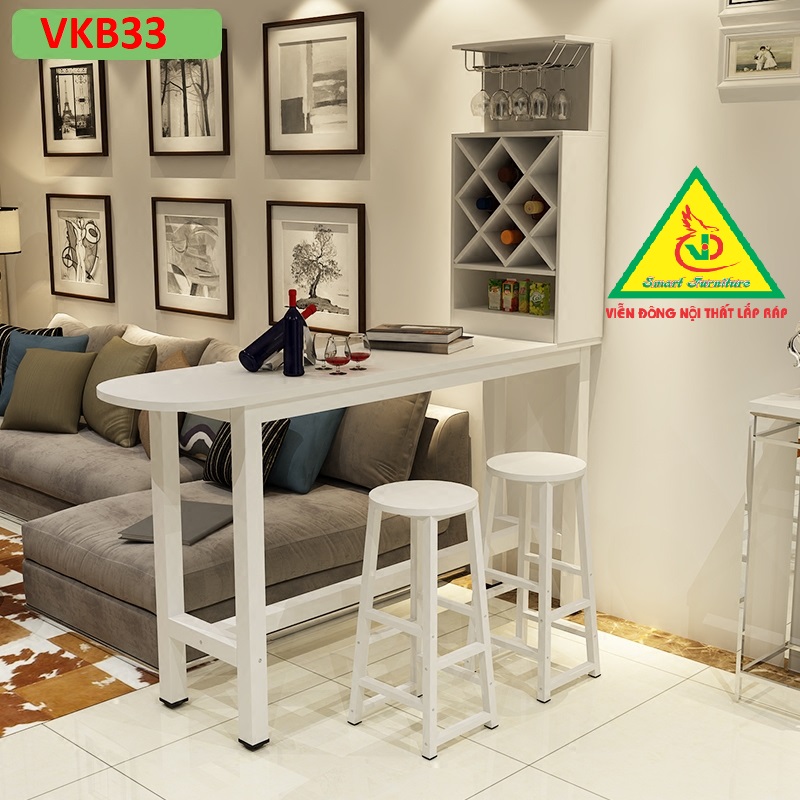 Quầy bar mini, Bàn bar, kệ rượu chia không gian VKB33