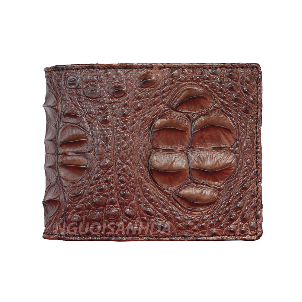 Ví da cá sấu thật, Bóp da cá sấu gù gai Người Sành Da - Tặng kèm hộp đựng sang trọng, bảo hành 2 năm [TẶNG KÈM MÓC KHÓA CHÂN CÁ SẤU]