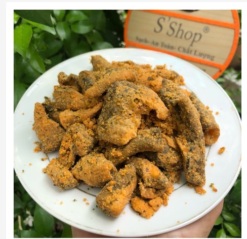 🍃 Sỉ Snack Da Cá Hồi Trứng Muối Rong Biển 250g- Vị Singapo