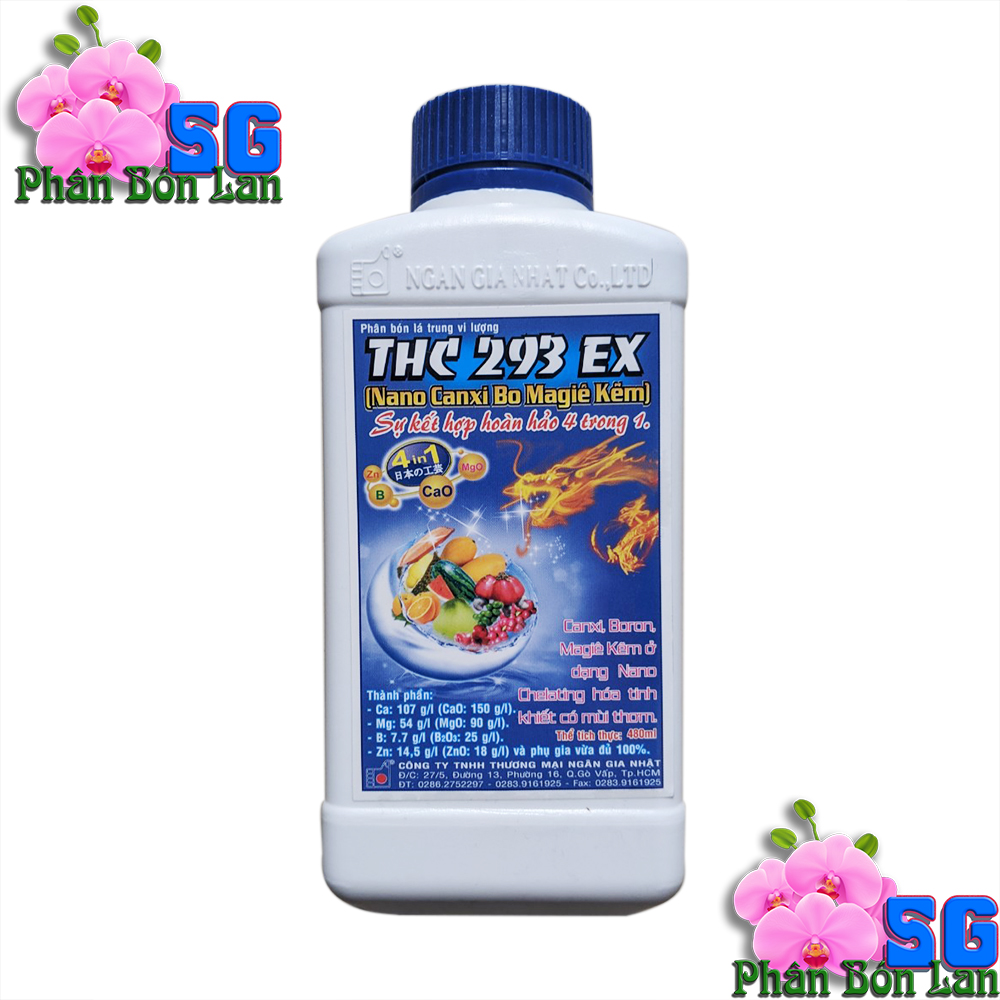 Phân bón thc 293 ex bổ sung ca, bo, mg, zn và xua đuổi côn trùng loại 480ml