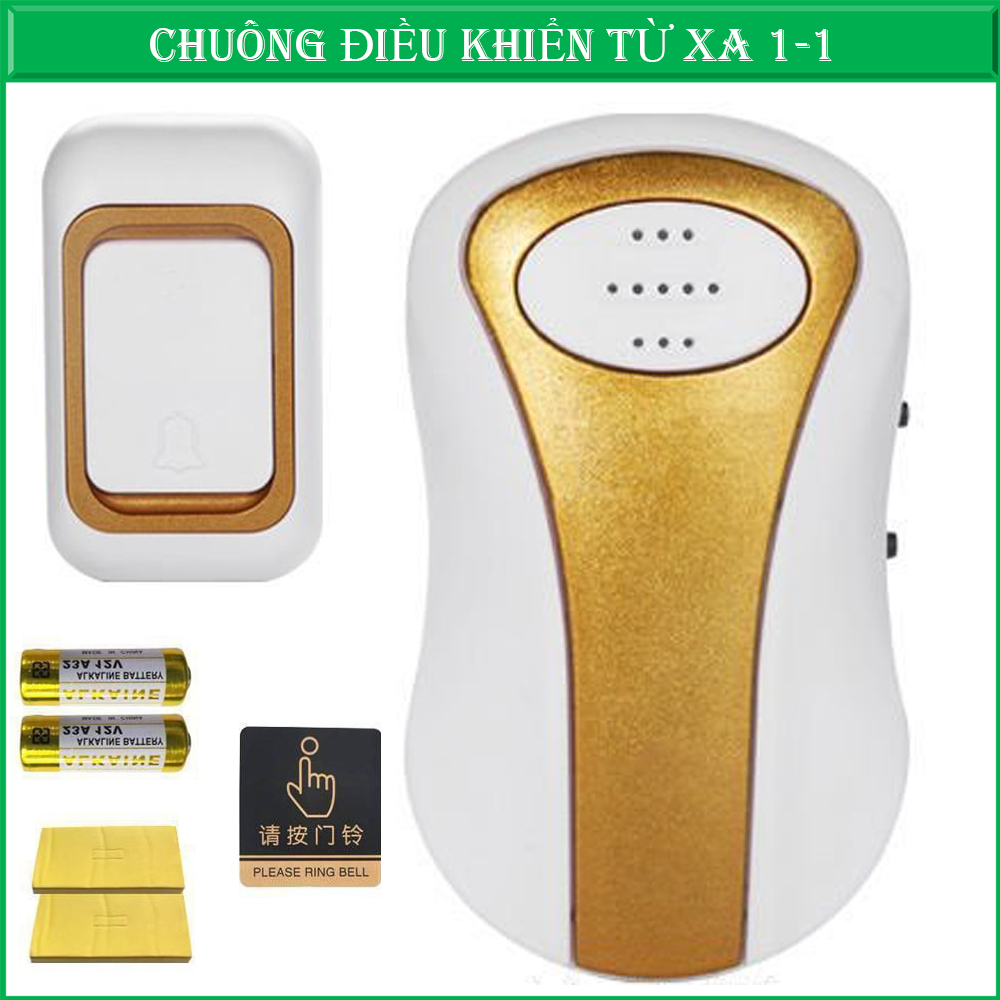 #Chuông cửa không dây thông minh [khoảng cách hiệu quả 500 mét] chuông cửa không dây  Gọi Chuông,máy nhắn tin điều khiển tín hiệu gọi y tá/bác sĩ/người già cần trợ giúp.