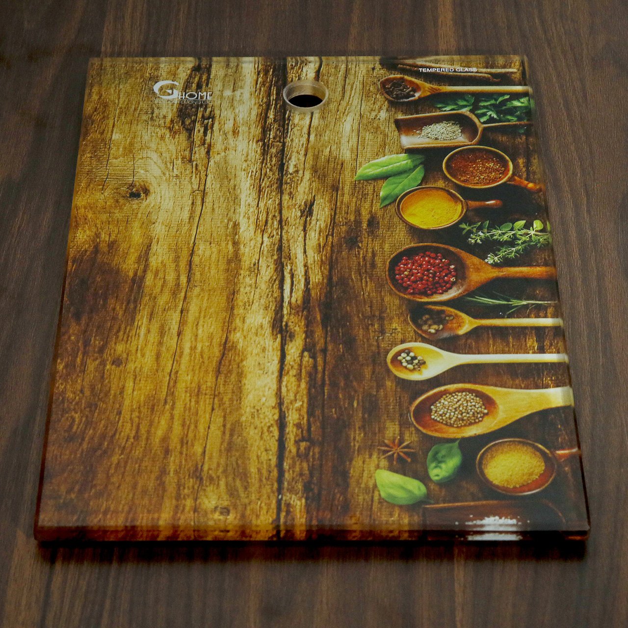 Thớt Kính Cường Lực 3D Vân Gỗ 10mm GHOME