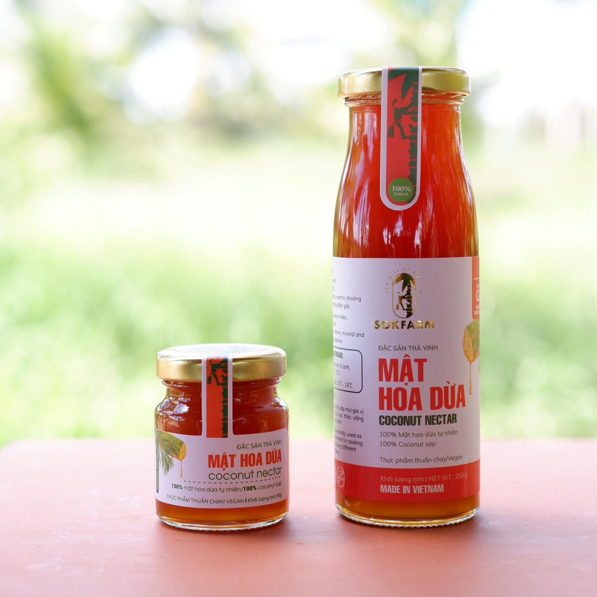 [HCM]Mật Hoa Dừa Sokfarm 65g Phù hợp cho ngừời tiểu đường tuýt 2 người có đường huyết cao người ăn thuầ chay người béo phì giảm tress hiệu qủa  ĐẶC SẢN TRÀ VINH