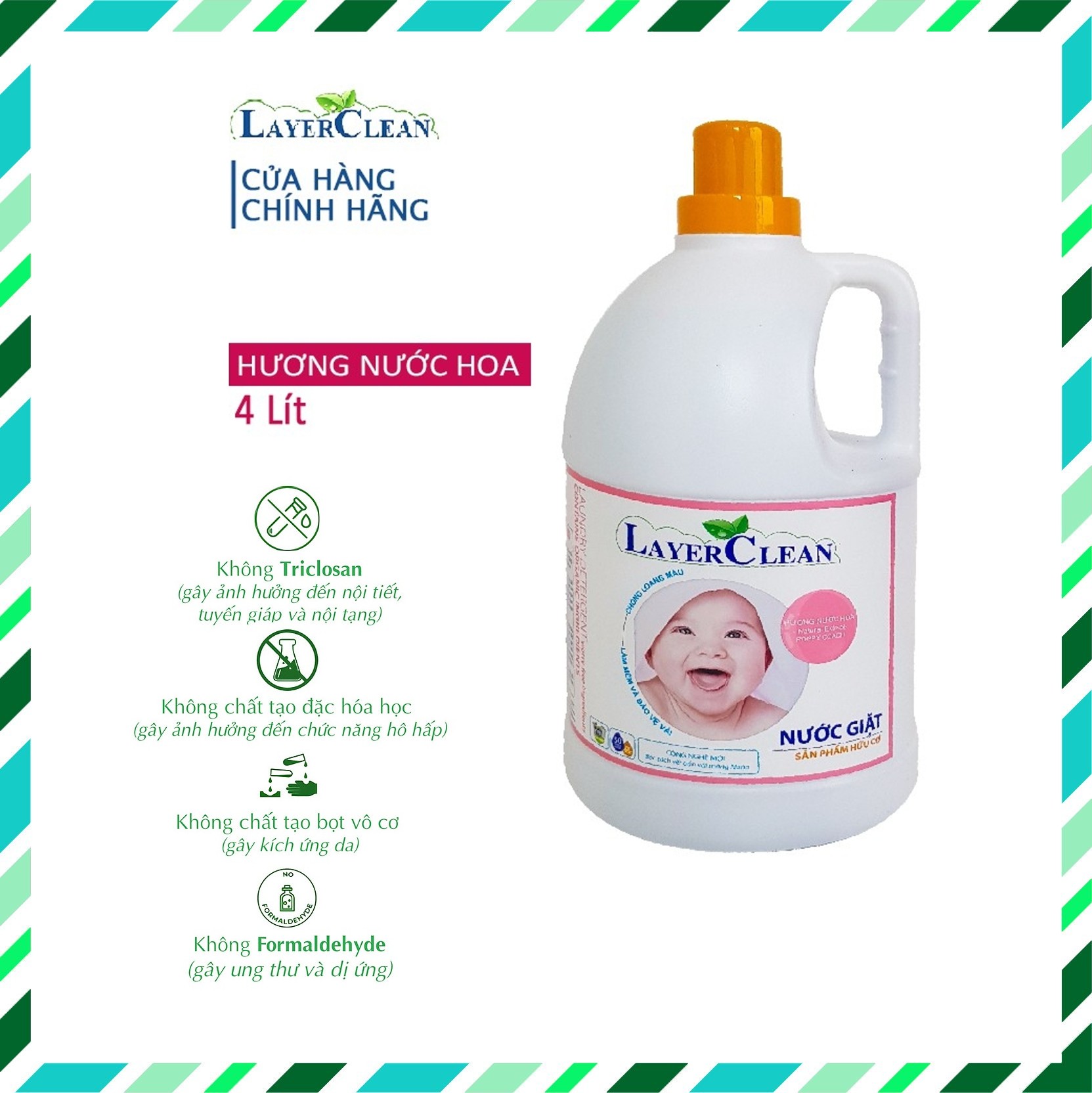 [HCM]Nước giặt hữu cơ Layer Clean 4 Lít - hương Poppy by Coach