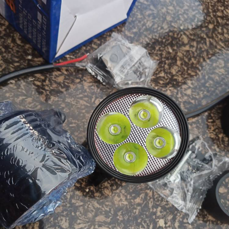 Đèn trợ sáng pha led L4 ngắn 20w 3 chế độ sáng Tặng kèm công tắc và phụ kiện gắn xe sirius exciter winner sonic...