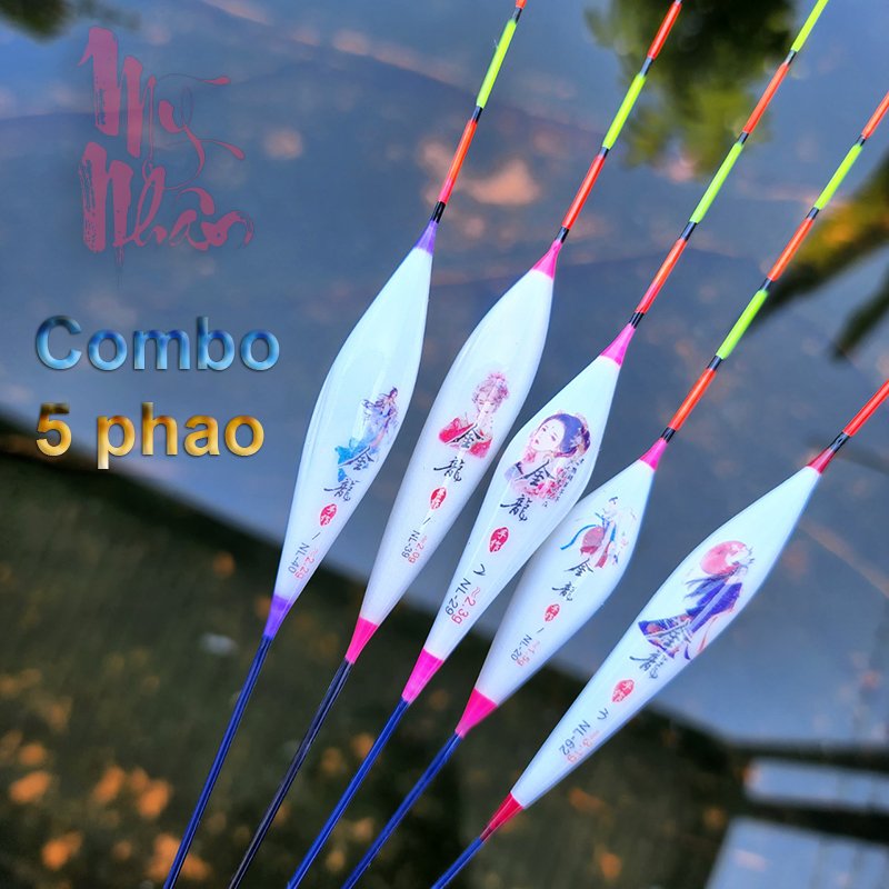 Combo 5 phao câu cá , Phao Câu Đài chuyên nghiệp tải chì đa dạng P1