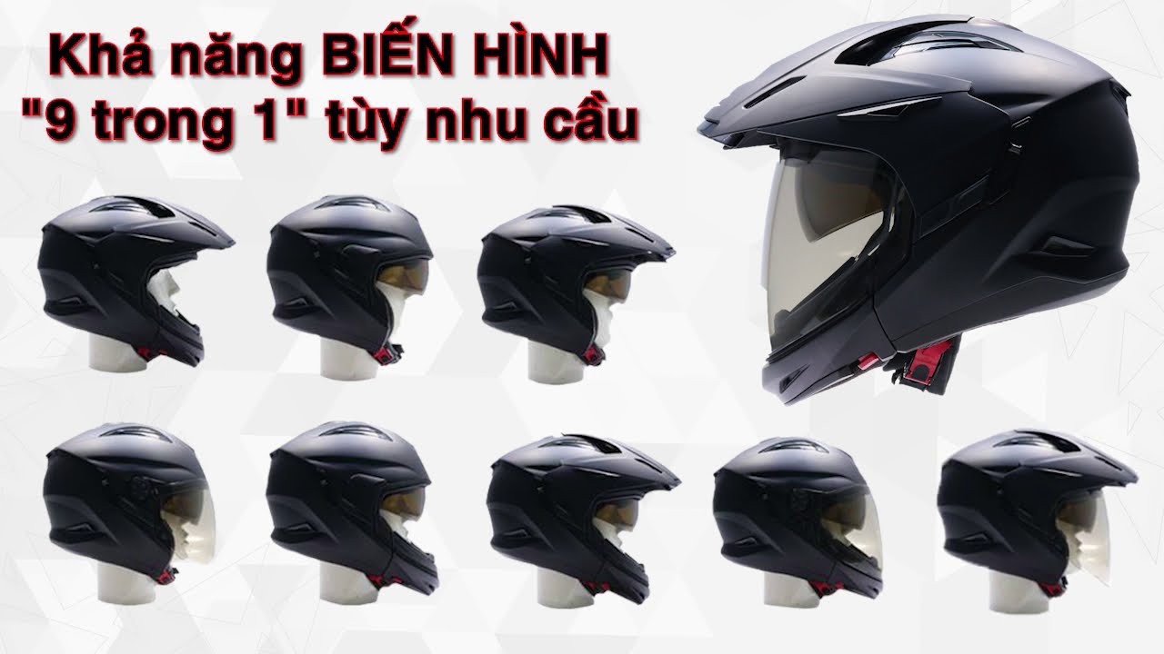 Mũ bảo hiểm lật cằm Zeus 613B form rộng