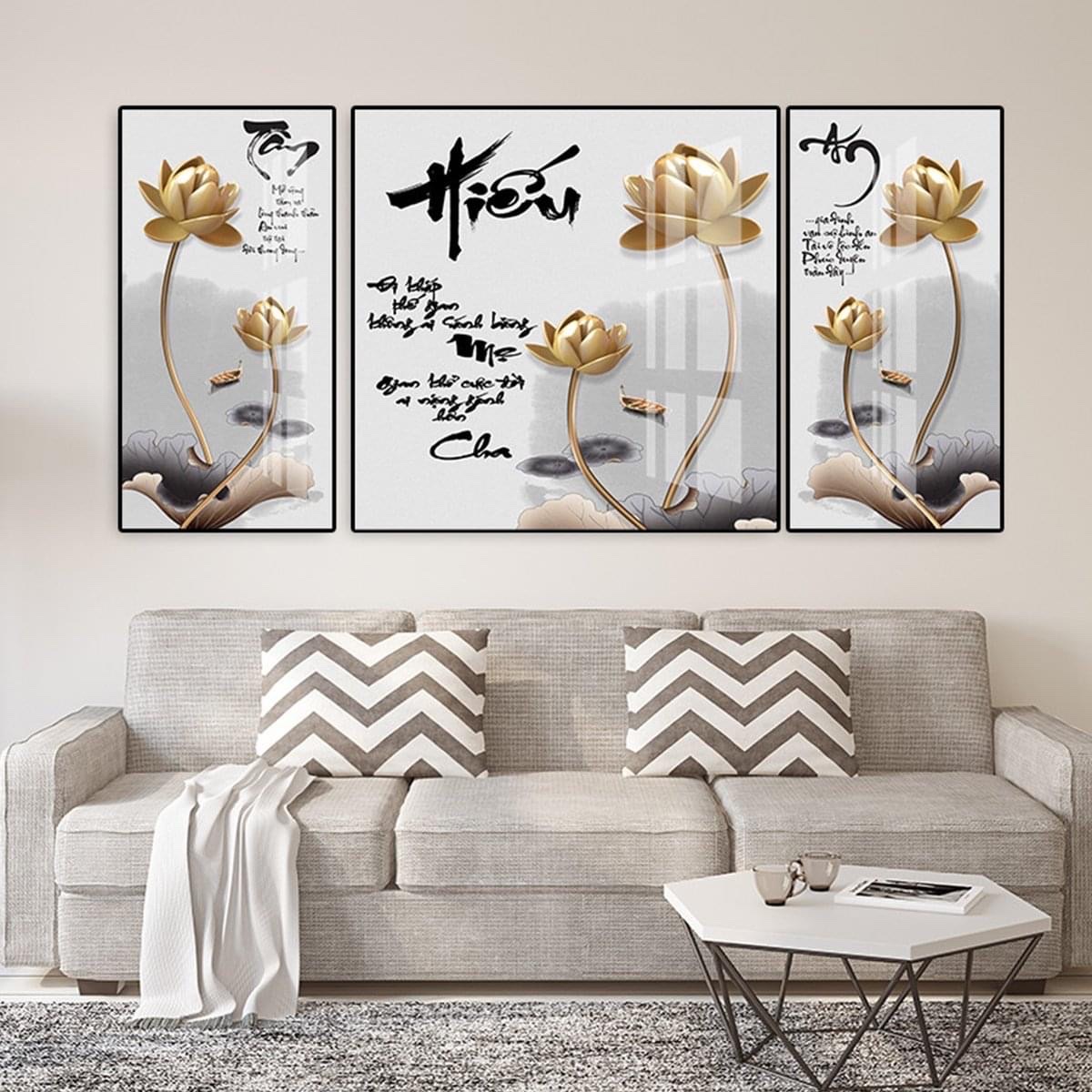 Tranh Treo Tường tráng Gương decor Treo Phòng Khách, Phòng Làm Việc Cao Cấp. Tặng Kèm Đinh Treo Không Cần Khoan Tường H8