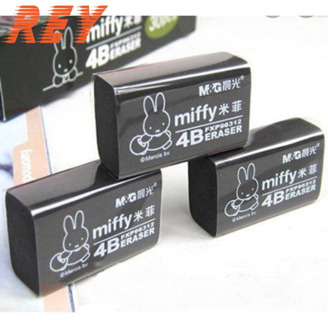 Gôm tẩy bút chì miffy 4b màu đen sản phẩm chính hãng m&g 96577 95678