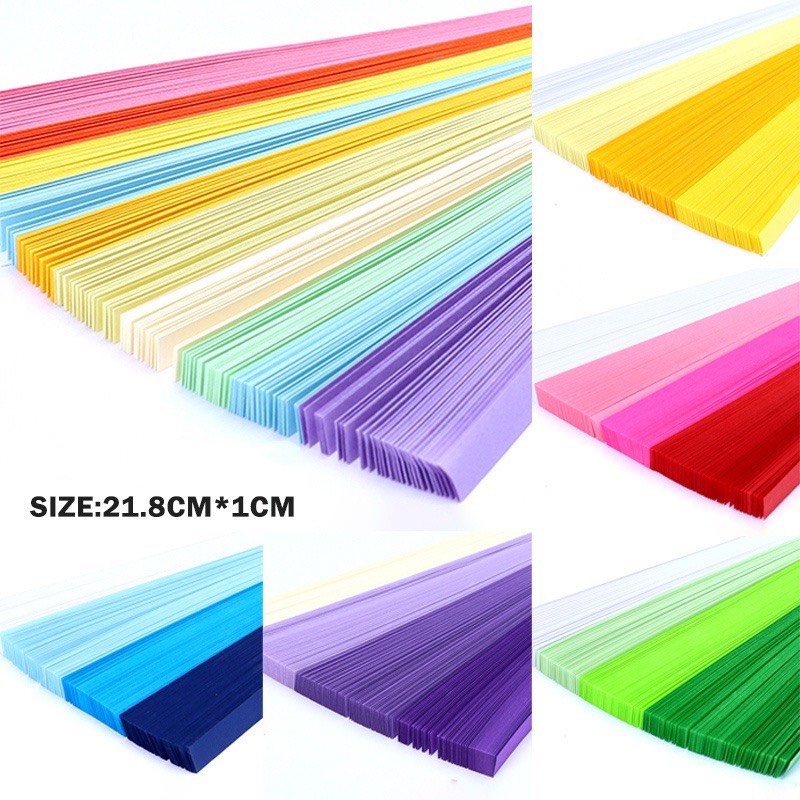 Set 540 Tờ Giấy Gấp Origami Ngôi Sao Nhiều Màu Trang Trí Sổ Lưu Niệm