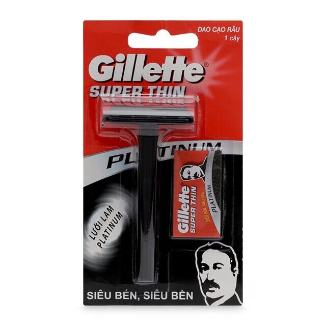 Vỉ 6 dao cạo râu gellette tiện lợi.