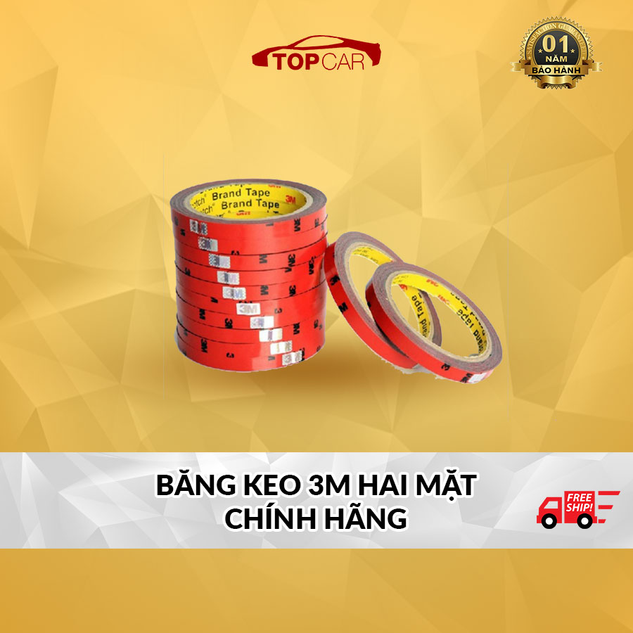 ⚡️DÀI 3 MÉT⚡️[SIÊU SALE] Băng Keo 3M Dán 2 Mặt Cường Lực | Dán Đồ Chơi Xe Dán Đồ Lên Tường Tủ...