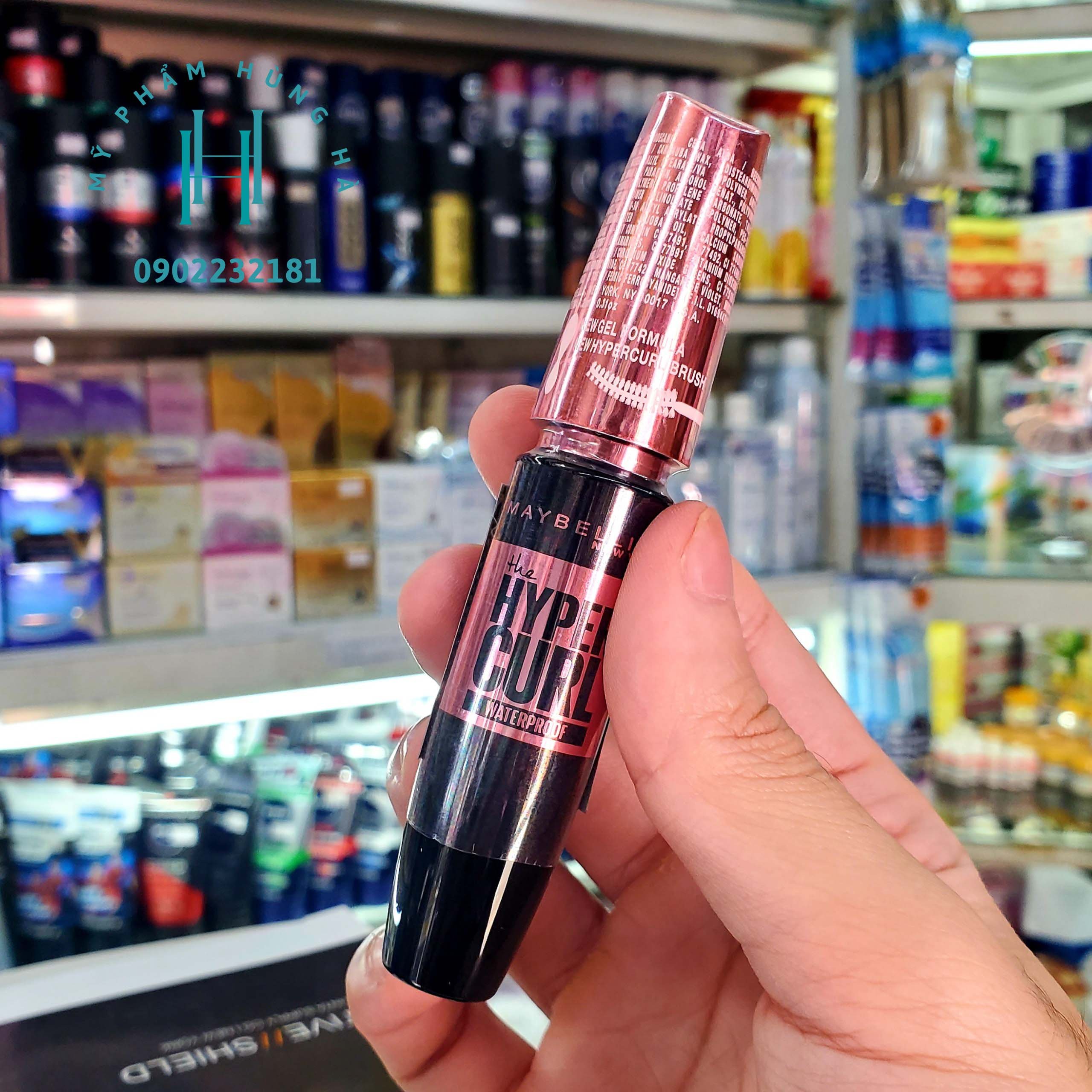 Chuốt mi, mascara, cong mi, dài mi tự nhiên Maybelline Hyper Curl