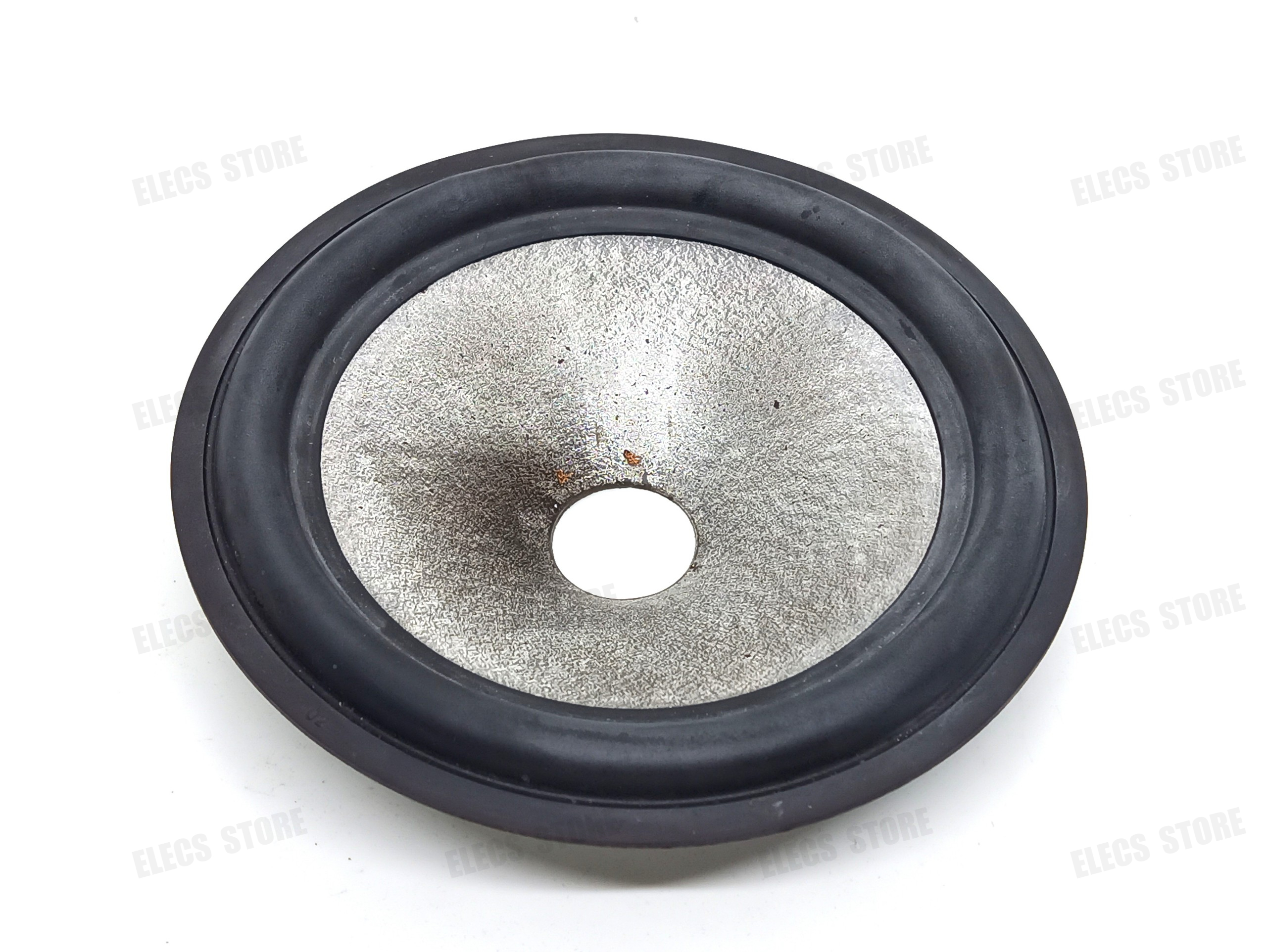 Màng loa nhựa 16cm, màu xám, gân su, dạng trơn