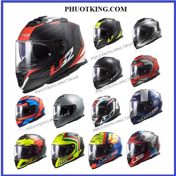 [CHÍNH HÃNG tặng pinlock] Mũ bảo hiểm Fullface LS2 FF800 Storm đủ mẫu