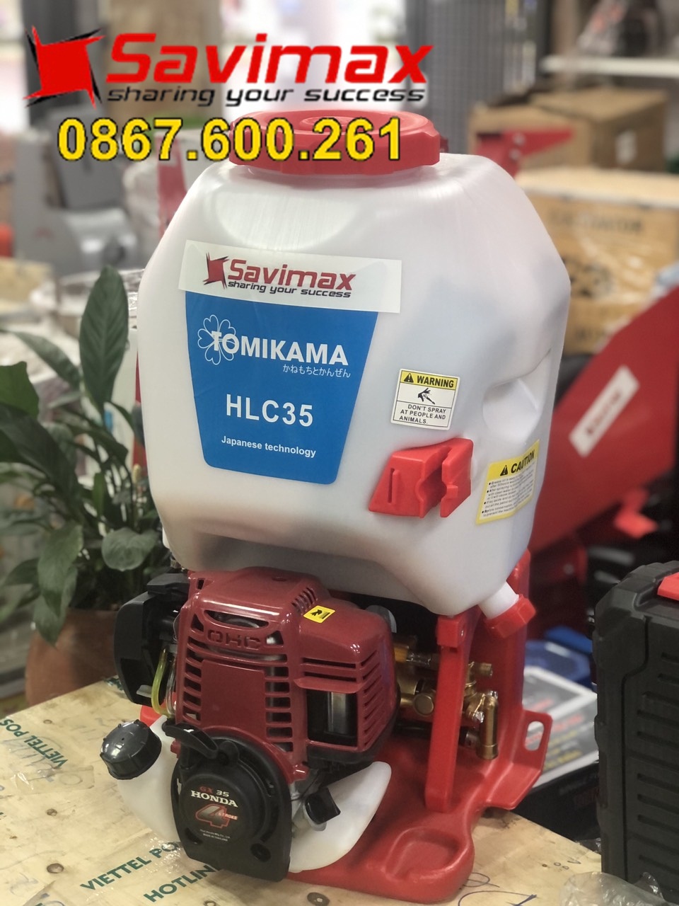 Máy phun th.uốc Tomikama HLC-35 động cơ 4 thì giá rẻ vô cùng hấp dẫn
