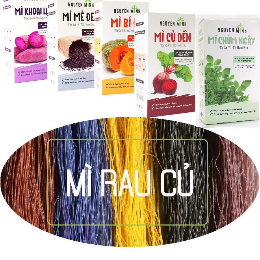 Combo 5 hộp mì rau củ Nguyên Minh