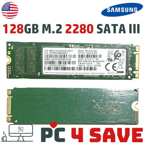 Ssd m2 sata 128gb 256gb samsung - like new, health 100%, 97%>99% pm871b pm871a pm871 m2 2280 128 256 , ổ cứng 128 256 chính hãng tháo máy