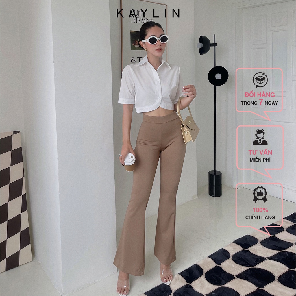 Quần thun ống loe n1753 - kaylin