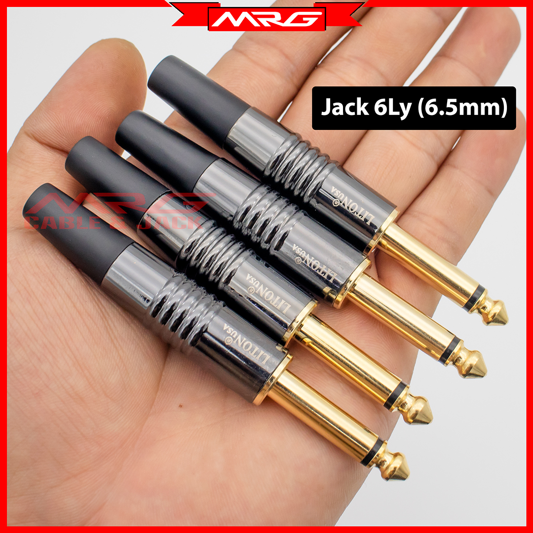 Jack 6 ly liton mono hàn dây, giá 1 chiếc j-6 | rắc 6ly, jack 6.5, giắc 6ly, rack 6li