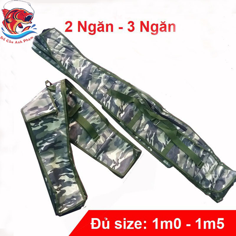 Túi đựng cần câu cá rằn ri 2-3 ngăn túi đựng đồ câu chống thấm nước siêu bền tdc01