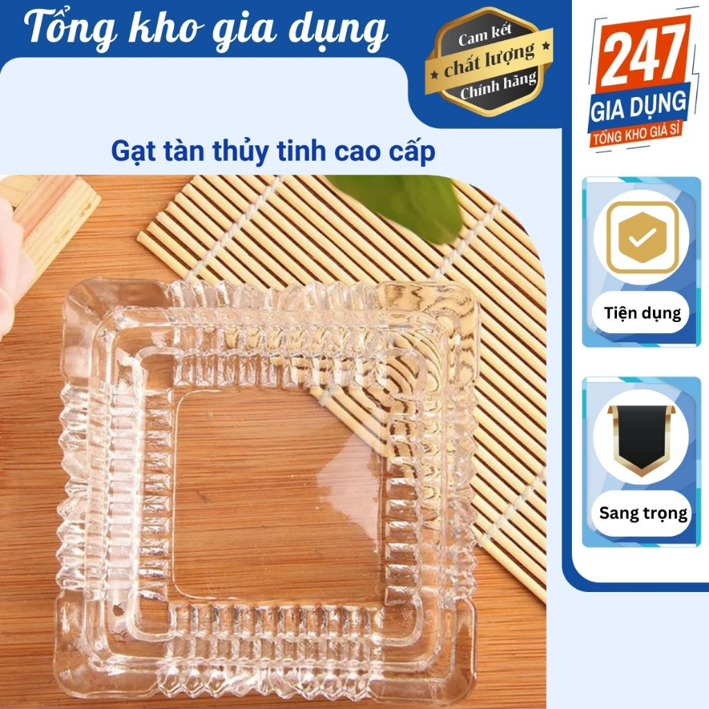 Gạt tàn thủy tinh cao cấp