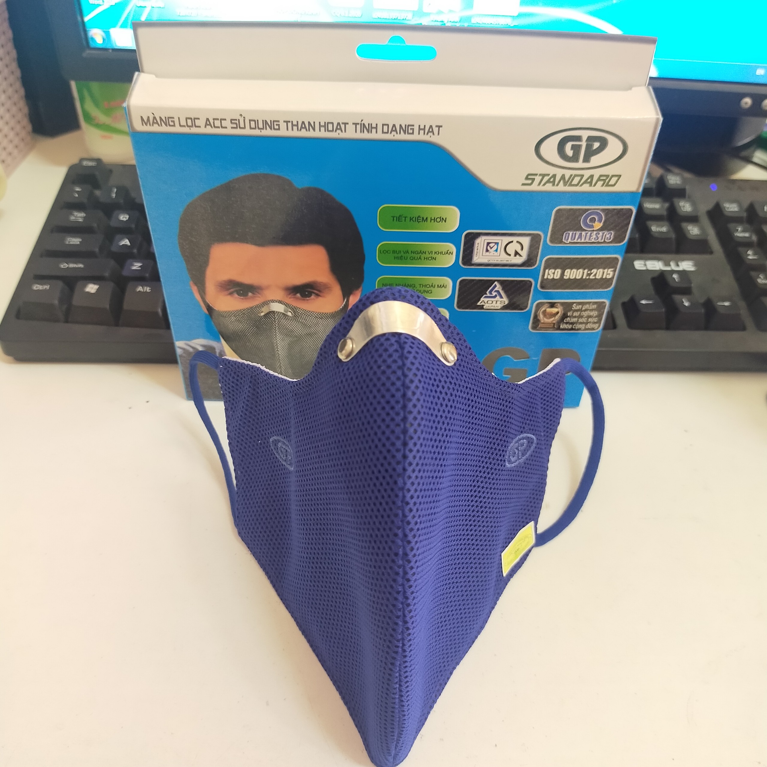 [HCM]Khẩu Trang Vải Sợi Than Hoạt Tính GP-Standard Giúp Bảo Vệ Hơi Thở