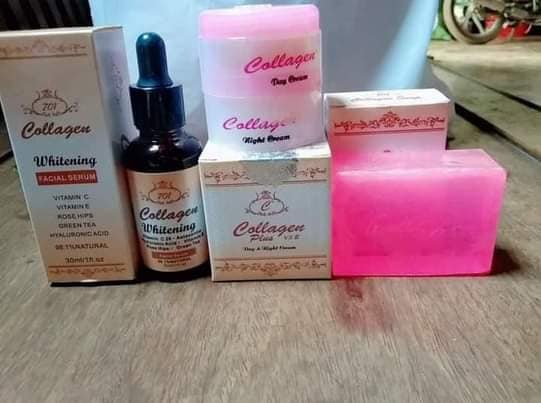 COMBO SERUM  VÀ KEM COLLAGEN PLUS VIT E