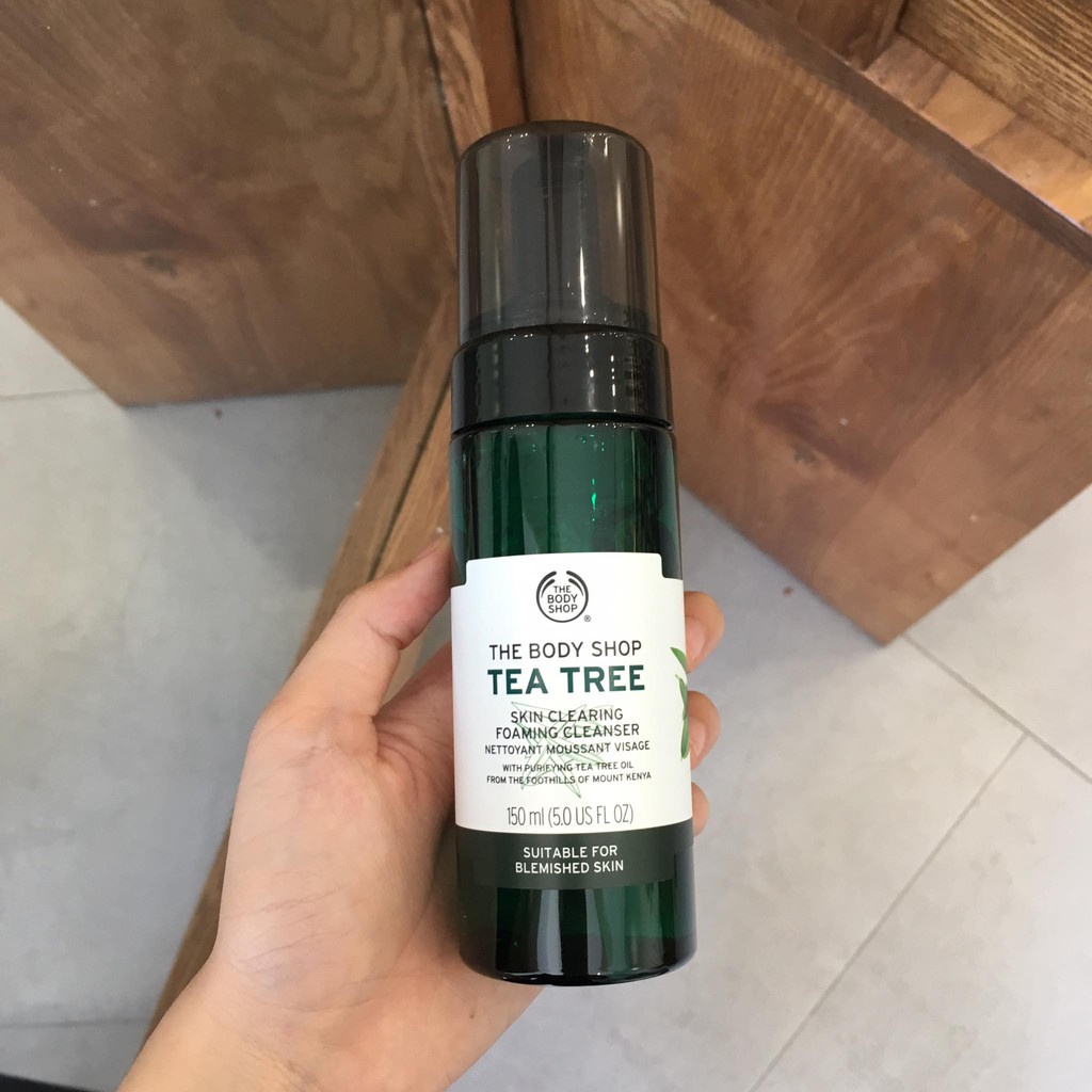 The Body Shop Tea Tree Skin Clearing Foaming Cleanser - Sữa Rửa Mặt Tạo Bọt Tràm Trà Cho Da Mụn 150ml