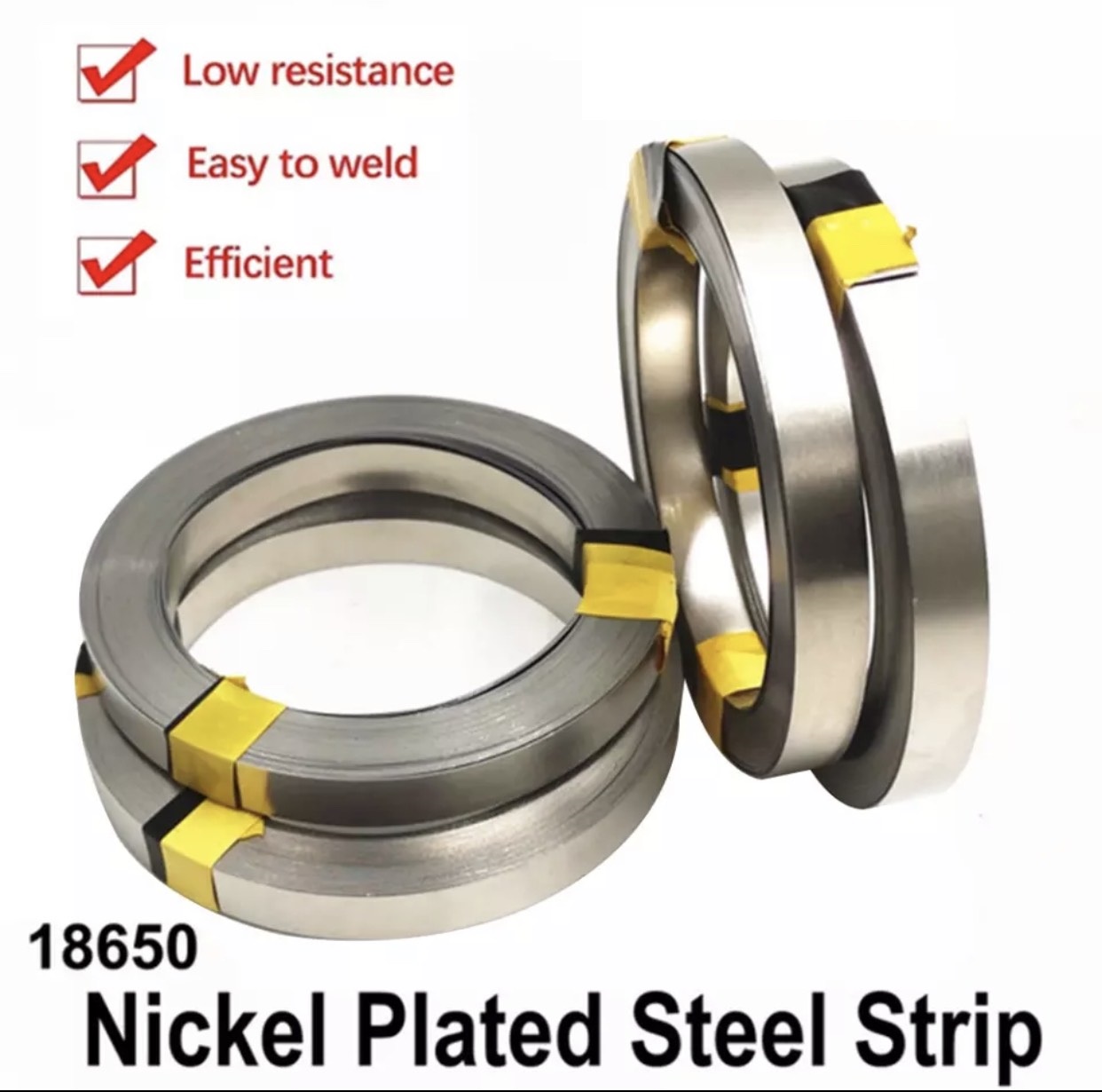 Kẽm Hàn Cell Pin 18650 Mạ Niken Dầy 0.2Mm*8Mm ,0.15 *8Mm