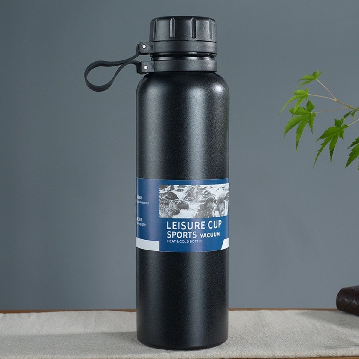 Bình giữ nhiệt inox 316 Cao Cấp VANCUM dung tích 1000ml, Giữ nhiệt 24 tiếng, Có quai xách đế cao su chống trượt, BH 6 Tháng