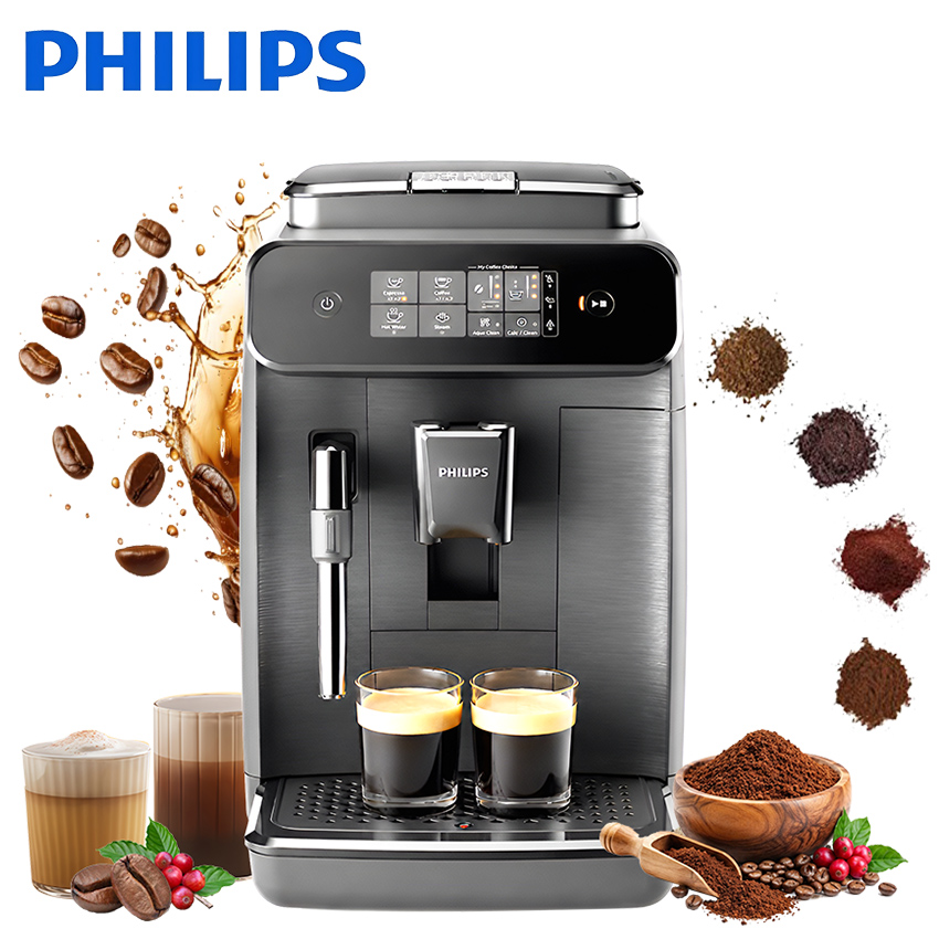 Máy pha cà phê Espresso tự động loại Panarello 800, pha Capuccino và Latte. Thương hiệu Hà Lan cao cấp Philips - EP0820