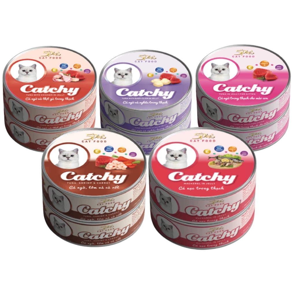 Pate cho mèo catchy lon 170g