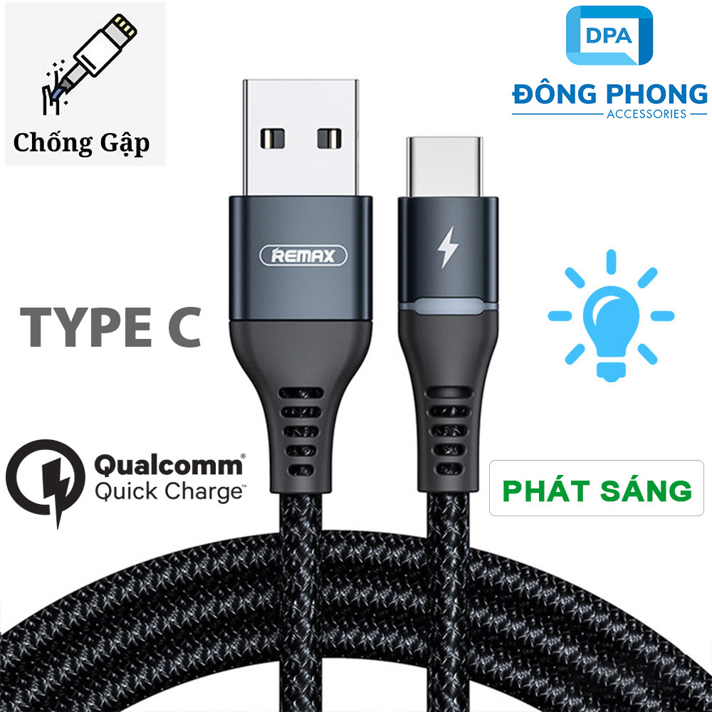 Cáp sạc nhanh remax rc-152a cổng type c chính hãng